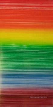 Verzierwachsplatte Regenbogen bemalt